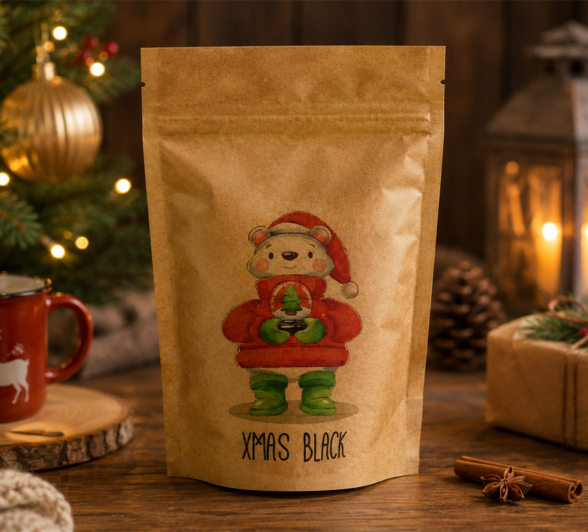 Xmas Black Leo Tea w opakowaniu doypack